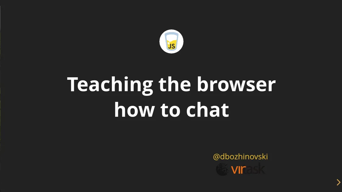 Teaching the browser how to chat: building an offline capable chatbot in the browser