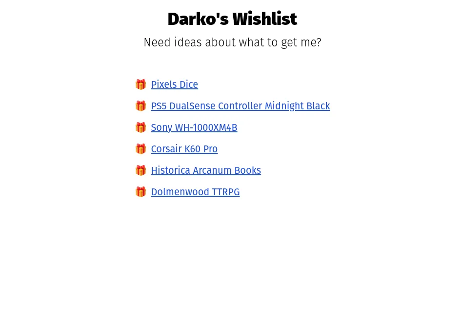 wishlist final